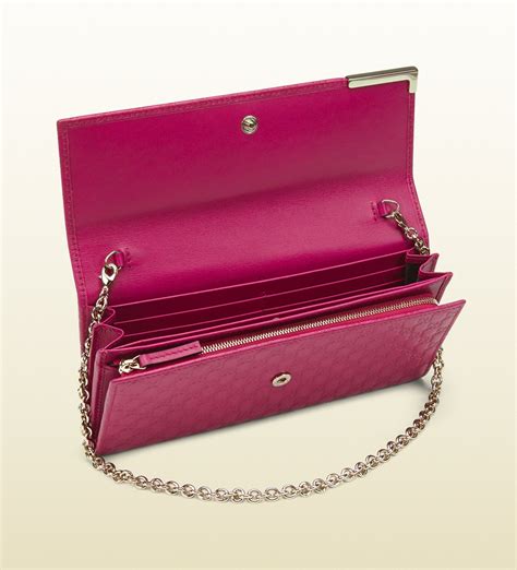 hot pink gucci wallet|Gucci small wallet on chain.